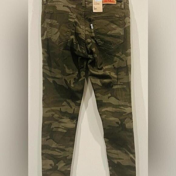 New LEVI'S Women's 711 Skinny Ankle, pants Jeans camo size 00, waist 24 - Picture 10 of 12